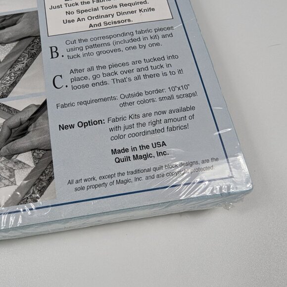 Vintage Quilt Magic No Sew Wall Hanging Kit #517 Mini Bunny New & Sealed - Picture 3 of 4
